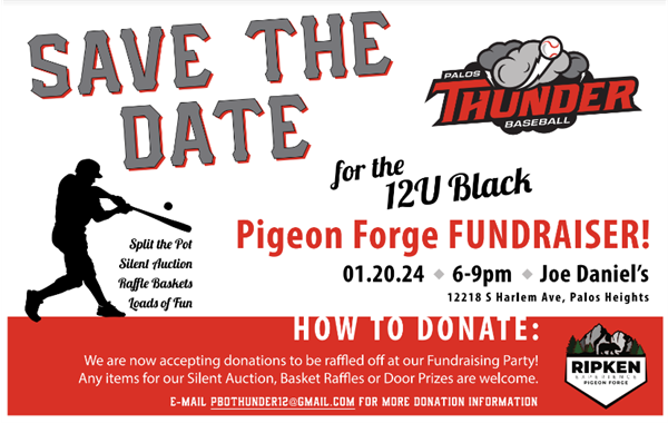 Save the Date: 12U Black Pigeon Force Fundraiser